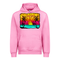 Fuchsia Pink summer vibes Urban Hoodie - CowCowDesign