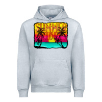 Heather Grey summer vibes Urban Hoodie - CowCowDesign