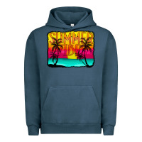 Pigment Midnight Navy summer vibes Urban Hoodie - CowCowDesign