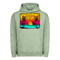 Pigment Oil Green summer vibes Urban Hoodie - CowCowDesign