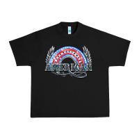 Black American rainbow Urban Heavy Tee - NancyCooperArtShop