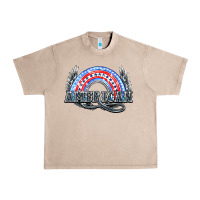 French Oak American rainbow Urban Heavy Tee - NancyCooperArtShop