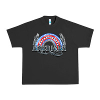Pigment Black American rainbow Urban Heavy Tee - NancyCooperArtShop