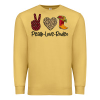 Antique Gold Peace Love Rodeo Premium Sweatshirt - Bettercallsaul