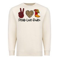 Sandshell Peace Love Rodeo Premium Sweatshirt - Bettercallsaul
