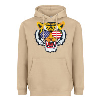 America Merica Tiger Heavyweight Hoodie | Teevron