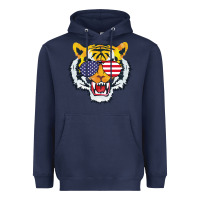 Navy America Merica Tiger Heavyweight Hoodie - Bettercallsaul