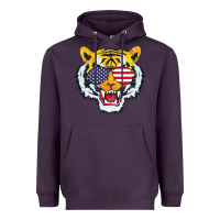 Plum America Merica Tiger Heavyweight Hoodie - Bettercallsaul