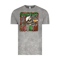 Cloud Rock jingle bell rockin skeleton christmas Vintage Tee - Jasminsmagicworld