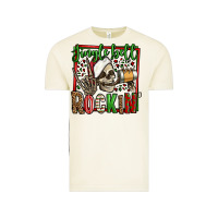 Vintage Arctic jingle bell rockin skeleton christmas Vintage Tee - Jasminsmagicworld