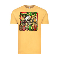 Vintage Mustard jingle bell rockin skeleton christmas Vintage Tee - Jasminsmagicworld