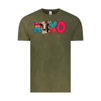 Vintage Olive xoxo holstein cow Vintage Tee - AdoDesignShop