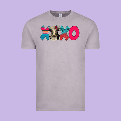 Xoxo Holstein Cow Vintage Tee Designed By Adodesignshop