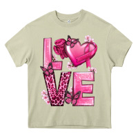 Mossy Love Cancer with Heart Heavy Core Tee - texasbilliewilder