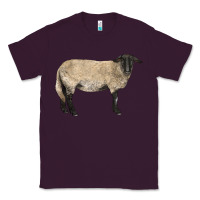 Plum Suffolk Sheep Classic Tee - LillyAllenDesigns