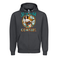 Smoke Western Stay Wild Cowgirl Zipper Hoodie - BundleAndBundleShop