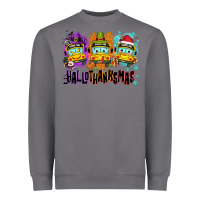 Storm Happy Hallothanksmas school bus Heavyweight Sweatshirt - NancyCooperArtShop