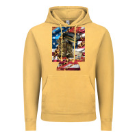 Vintage Mustard usa flag and leopard with boots 12 oz regular can cooler Vintage Hoodie - Artiststas