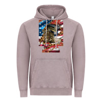 Vintage Zinc usa flag and leopard with boots 12 oz regular can cooler Vintage Hoodie - Artiststas