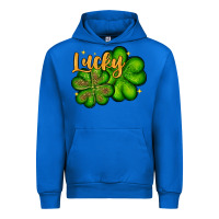 Cobalt St. Patrick's Lucky and shamrock Urban Hoodie - OliviaCreatesArt