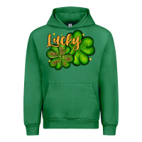 Emerald St. Patrick's Lucky and shamrock Urban Hoodie - OliviaCreatesArt