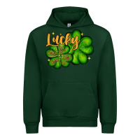 Forest Green St. Patrick's Lucky and shamrock Urban Hoodie - OliviaCreatesArt