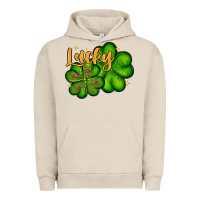 Pigment French Oak St. Patrick's Lucky and shamrock Urban Hoodie - OliviaCreatesArt