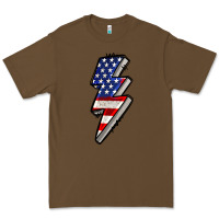 Cacao American lightning bold 4th of july Premium Tee - CowGirlArtShop
