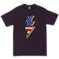 Plum American lightning bold 4th of july Premium Tee - CowGirlArtShop