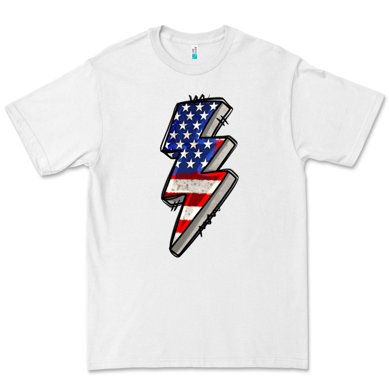 American Lightning Bold 4th Of July Premium Tee by CowGirlArtShop | Teevron