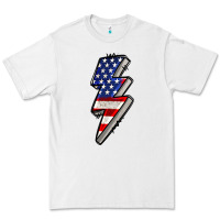 White American lightning bold 4th of july Premium Tee - CowGirlArtShop