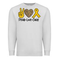 Dove Grey Peace Love Cure Premium Sweatshirt - Bettercallsaul