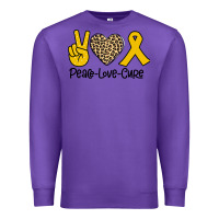 Purple Peace Love Cure Premium Sweatshirt - Bettercallsaul