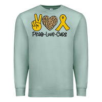 Seafoam Peace Love Cure Premium Sweatshirt - Bettercallsaul