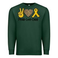 Sports Green Peace Love Cure Premium Sweatshirt - Bettercallsaul