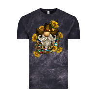 Cloud Black cowboy gnome sunflower rope Vintage Tee - BarkalooDesign