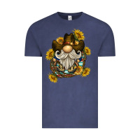 Vintage Denim cowboy gnome sunflower rope Vintage Tee - BarkalooDesign