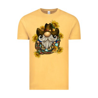 Vintage Mustard cowboy gnome sunflower rope Vintage Tee - BarkalooDesign