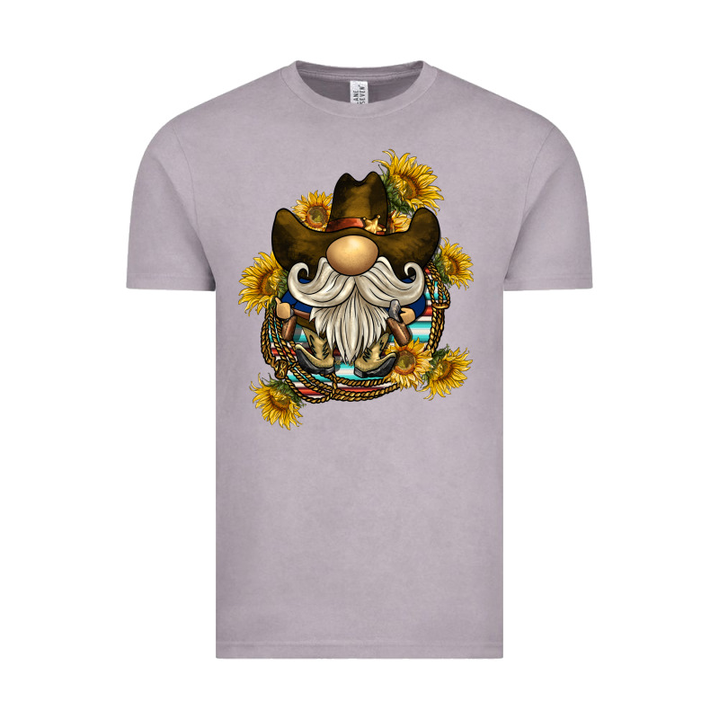Cowboy Gnome Sunflower Rope Vintage Tee by BarkalooDesign | Teevron