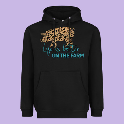 Life Is Better On The Farm Heavyweight Hoodie Designed By Bettercallsaul