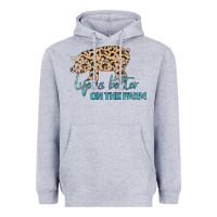 Heather Grey Life is Better on the Farm Heavyweight Hoodie - Bettercallsaul