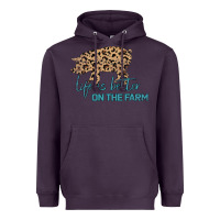 Plum Life is Better on the Farm Heavyweight Hoodie - Bettercallsaul