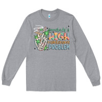 Heather Grey somebodys high maintenance problem Long Sleeve Tee - MaliasSmallBusiness