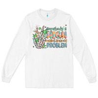 White somebodys high maintenance problem Long Sleeve Tee - MaliasSmallBusiness