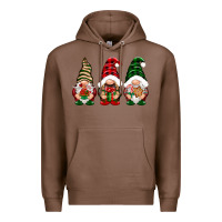 Chestnut Christmas gnomes Premium Hoodie - NancyCooperArtShop