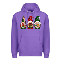Purple Christmas gnomes Premium Hoodie - NancyCooperArtShop