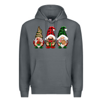 Rock Christmas gnomes Premium Hoodie - NancyCooperArtShop