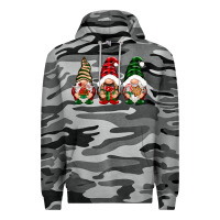 Slate Camo Christmas gnomes Premium Hoodie - NancyCooperArtShop