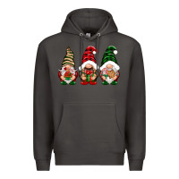 Smoke Christmas gnomes Premium Hoodie - NancyCooperArtShop