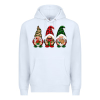 White Christmas gnomes Premium Hoodie - NancyCooperArtShop
